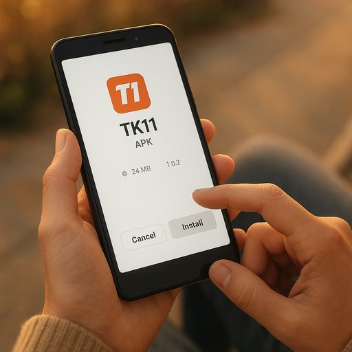 TK11 APK setup screen on Android
