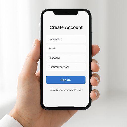 TK11 account creation screen