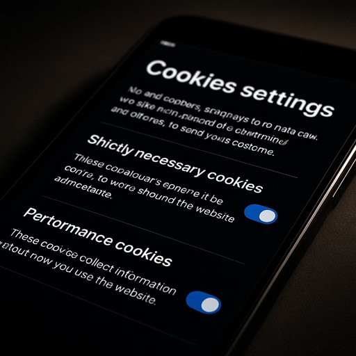 TK11 cookies settings screen