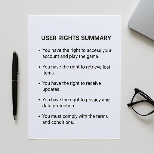 TK11 user rights summary